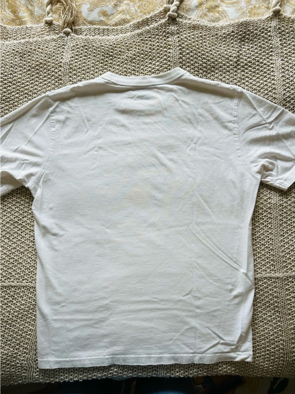 Uniqlo Mens Classic White Crewneck T-Shirt